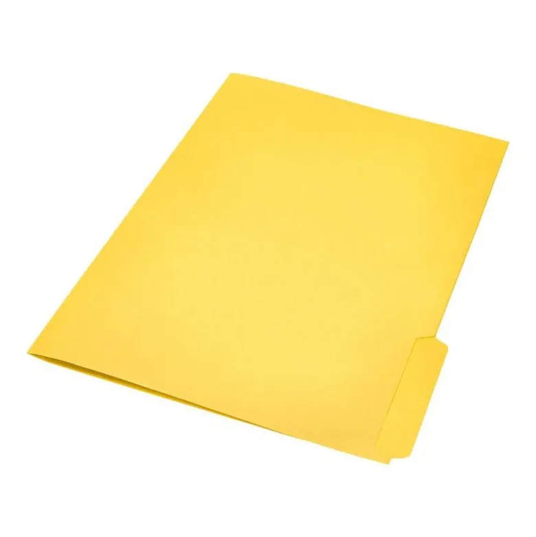 SUBCARPETA CARTULINA LIDERPAPEL A4 PESTAÑA INFERIOR 240G/M2 COLOR AMARILLO