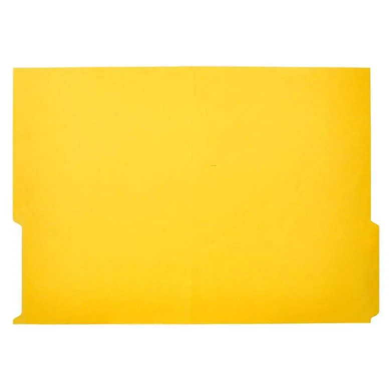 SUBCARPETA CARTULINA LIDERPAPEL A4 PESTAÑA INFERIOR 240G/M2 COLOR AMARILLO