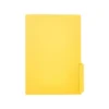 SUBCARPETA CARTULINA LIDERPAPEL FOLIO PESTAÑA INFERIOR 240G/M2 COLOR AMARILLO