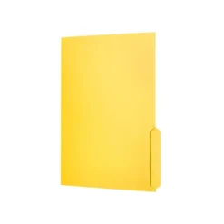 SUBCARPETA CARTULINA LIDERPAPEL FOLIO PESTAÑA INFERIOR 240G/M2 COLOR AMARILLO