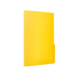 SUBCARPETA CARTULINA LIDERPAPEL FOLIO PESTAÑA INFERIOR 240G/M2 COLOR AMARILLO
