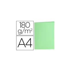 Subcarpeta de cartulina Liderpapel Din A4 Verde pastel 180g/m2