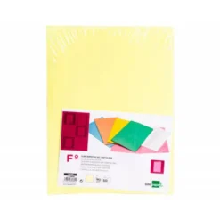 Subcarpeta de cartulina Liderpapel tamaño folio Amarillo pastel 180g/m2