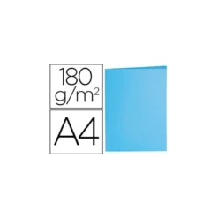Subcarpeta de cartulina Liderpapel Din A4 Azul pastel 180g/m2