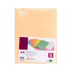 Subcarpeta de cartulina Liderpapel Din A4 Naranja pastel 180g/m2