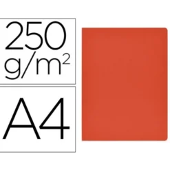 Subcarpeta Gio DIN A4 250 gr Cartulina color rojo