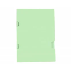 Subcarpeta plastificada Liderpapel Tamaño folio Verde 160 g/m2 Tres uñeros