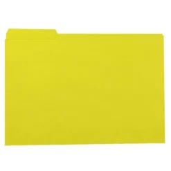 Subcarpeta cartulina color amarillo con pestaña izquierda