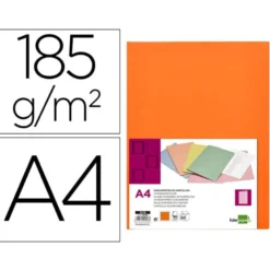 Subcarpeta cartulina Din A4 Liderpapel color naranja intenso 185 g