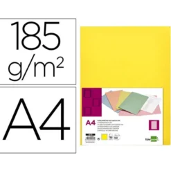 Subcarpeta cartulina Din A4 Liderpapel color amarillo
