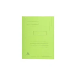Subcarpeta cartulina Exacompta A4 verde 280g/m2 reciclada 2 solapas interiores