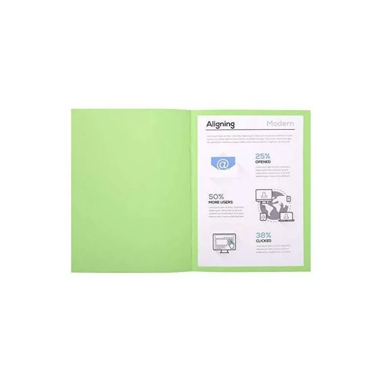 SUBCARPETA CARTULINA EXACOMPTA DIN A4 VERDE 220 GR