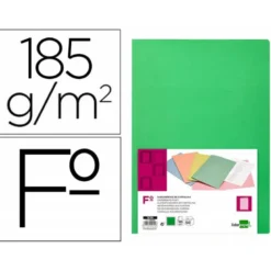 Subcarpeta cartulina folio Liderpapel color verde