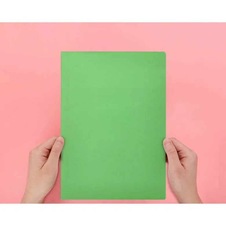 Subcarpeta cartulina folio Liderpapel color verde