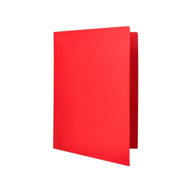Subcarpeta cartulina folio Liderpapel color rojo