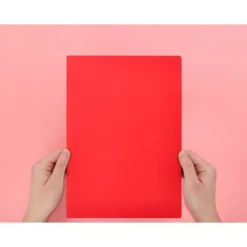 Subcarpeta cartulina folio Liderpapel color rojo