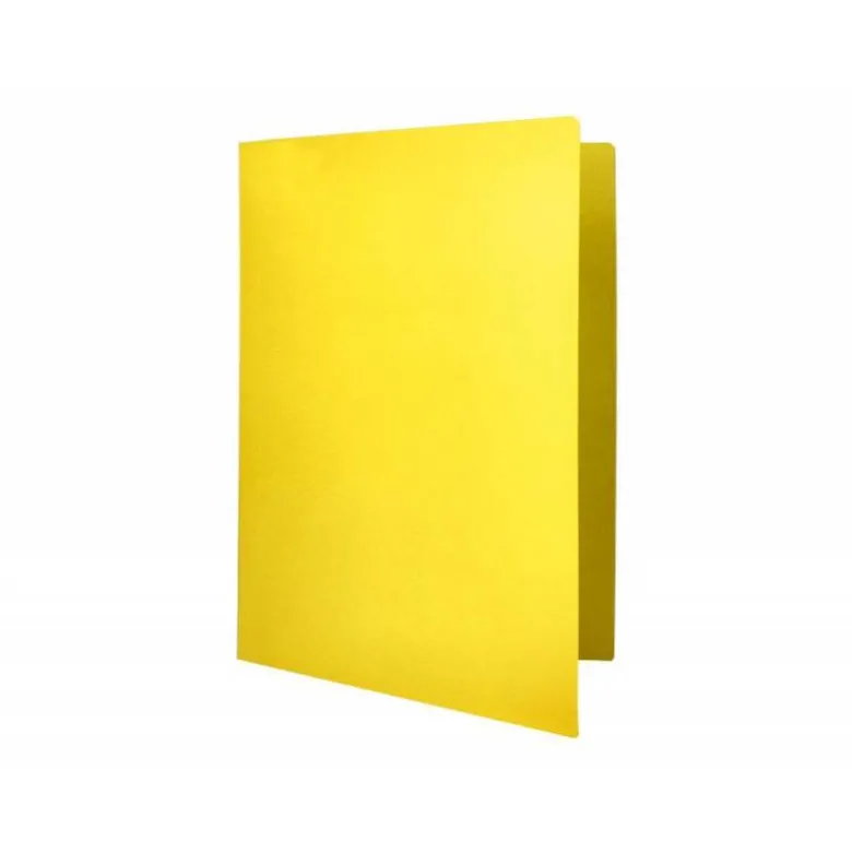 Subcarpeta cartulina folio Liderpapel color amarillo