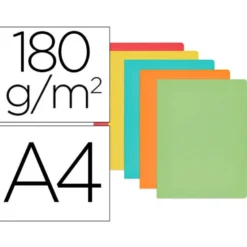 Subcarpeta cartulina Gio Din A4 de colores pasteles