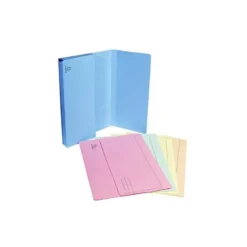 Subcarpeta Cartulina Lustrada DIN A4 Exacompta con bolsa Colores Surtidos 220 gr 50 unidades