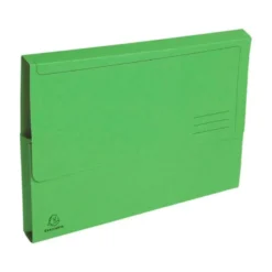 Subcarpeta Cartulina Reciclada DIN A4 Exacompta con bolsa Verde 290 gr
