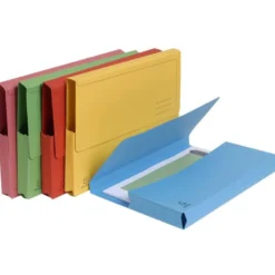 Subcarpeta Cartulina Reciclada DIN A4 Exacompta con bolsa Colores Surtidos 290 gr 50 unidades