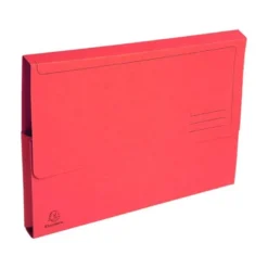 Subcarpeta Cartulina Reciclada DIN A4 Exacompta con bolsa Rojo 290 gr