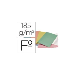 Subcarpeta Cartulina Tamaño Folio Liderpapel Colores Surtidos 185 gr