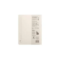 SUBCARPETA CARTULINA TARIFOLD 100% ECOLOGICA 226 G/M2 DIN A4 CON FASTENER COLOR CREMA PACK DE 10 UNIDADES