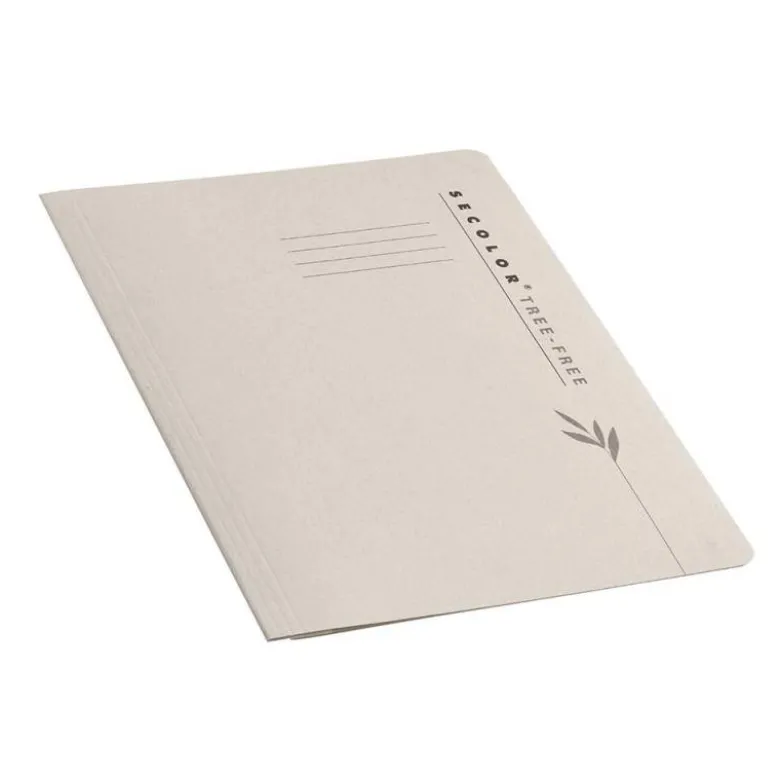 SUBCARPETA CARTULINA TARIFOLD 100% ECOLOGICA 226 G/M2 DIN A4 CON FASTENER COLOR CREMA PACK DE 10 UNIDADES