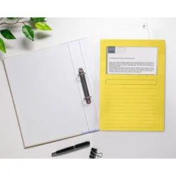 Subcarpeta de cartulina Q-Connect Din A4 color amarillo
