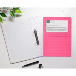 Subcarpeta de cartulina Q-Connect Din A4 color rosa