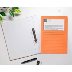 Subcarpeta de cartulina Q-Connect Din A4 color naranja