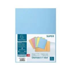 Subcarpeta Exacompta nature future din A4 azul 160 g/m2 con solapa interior