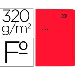 Subcarpeta Pocket Gio folio color rojo