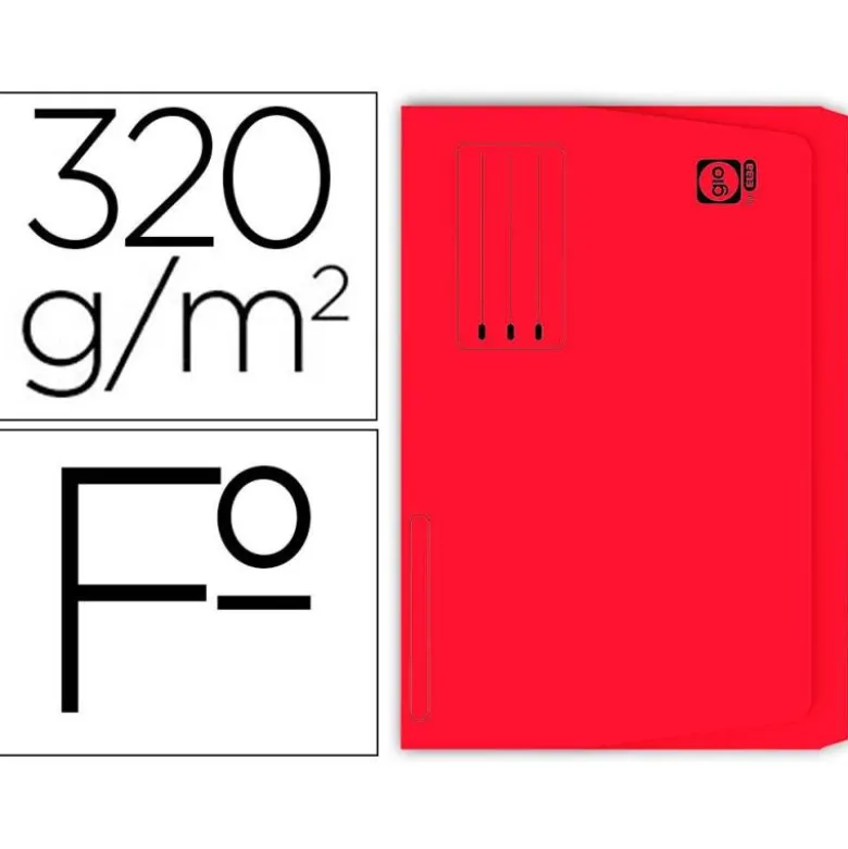 Subcarpeta Pocket Gio folio color rojo