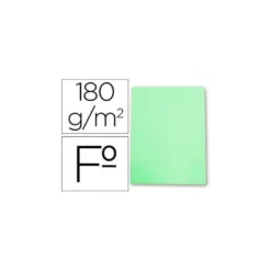 Subcarpetas de cartulina Gio folio verde pastel 180 g/m2