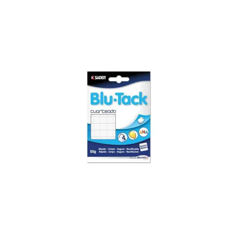 Sujetacosa masilla adhesiva marca Bostik blu tack
