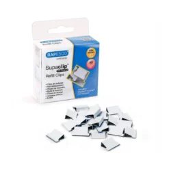 Supaclips metalicos Rapesco color Blanco