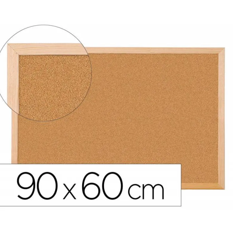 Tablero de corcho mural Q-Connect 90x60 cm