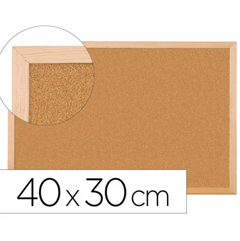 Tablero de corcho mural Q-Connect 40x30cm