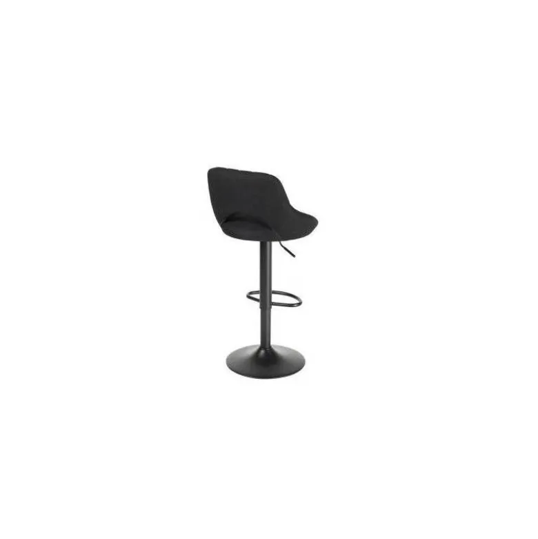 TABURETE ALTO ROCADA CON ASIENTO Y RESPALDO BAJO TAPIZADO TELA IGNIFUGA BASE METALICA CON REPOSAPIES COLOR