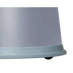 Taburete q-connect ruedas retractiles tres ruedas dos niveles color gris