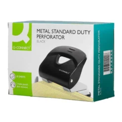 TALADRADOR Q-CONNECT KF14220 NEGRO ABERTURA 2,7 MM CAPACIDAD 30 HOJAS