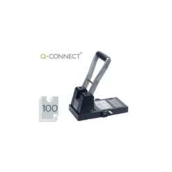 Taladrador Q-Connect KF18766 negro capacidad 100 hojas