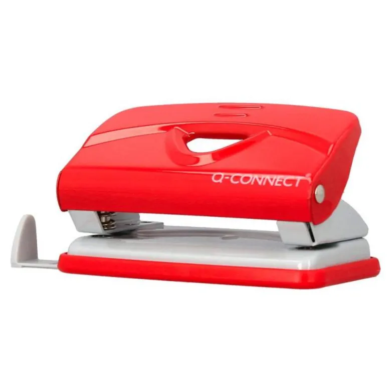 TALADRADOR Q-CONNECT KF14216 ROJO ABERTURA 1 MM CAPACIDAD 10 HOJAS