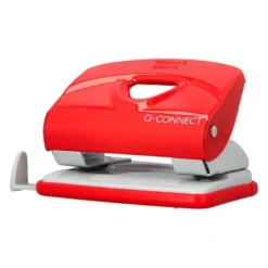 TALADRADOR Q-CONNECT KF14219 ROJO ABERTURA 2 MM CAPACIDAD 20 HOJAS