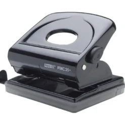 Taladrador Rapid FMC25 color negro capacidad para 25 hojas