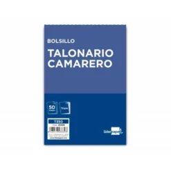 Talonario liderpapel camarero bolsillo original y 2 copias t350