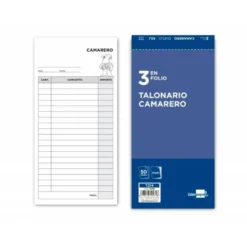 Talonario liderpapel camarero 3/fº original y copia t214