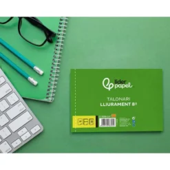 Talonario liderpapel entregas 8º original y copia t228 apaisado texto en catalan